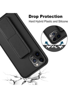 Houmt iPhone 15 Pro Case Finger Grip Car Mount Magnetic Holder Kickstand Wrist Strap Multi function Shockproof Compatible with Apple iPhone 15 Pro 6.1 Inch  - Image 4