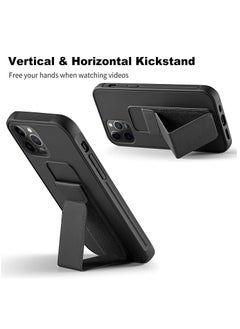 Houmt iPhone 15 Pro Case Finger Grip Car Mount Magnetic Holder Kickstand Wrist Strap Multi function Shockproof Compatible with Apple iPhone 15 Pro 6.1 Inch  - Image 3