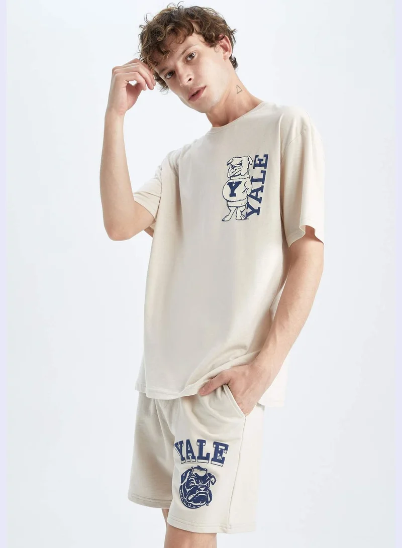 DeFacto Boxy Fit Yale Licensed T-Shirt