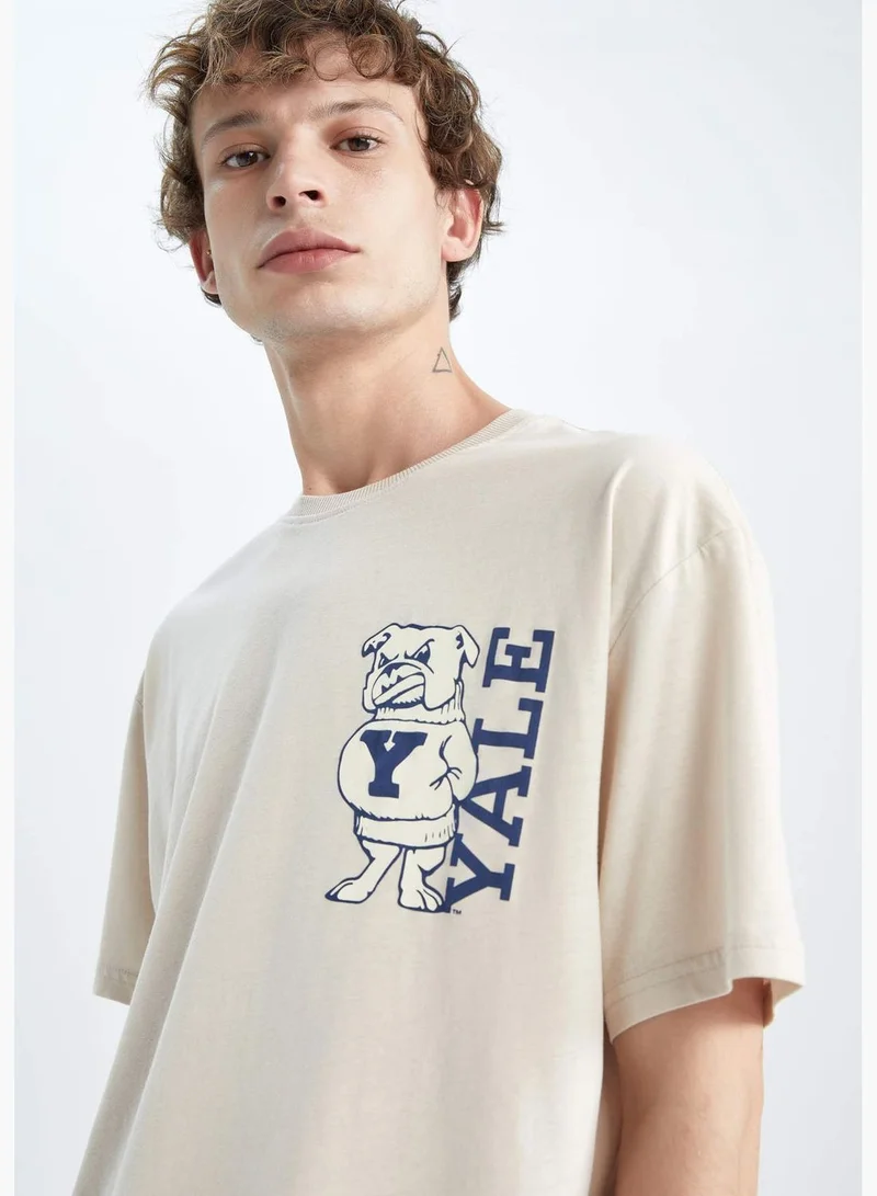DeFacto Boxy Fit Yale Licensed T-Shirt