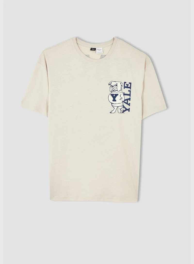 DeFacto Boxy Fit Yale Licensed T-Shirt