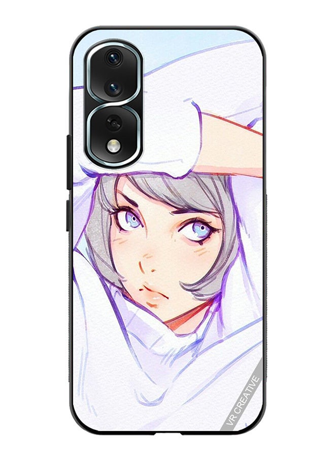 VR CREATIVE Protective Case Cover For Honor 80 Pro Girl Hands Pose Design Multicolour - Image 1