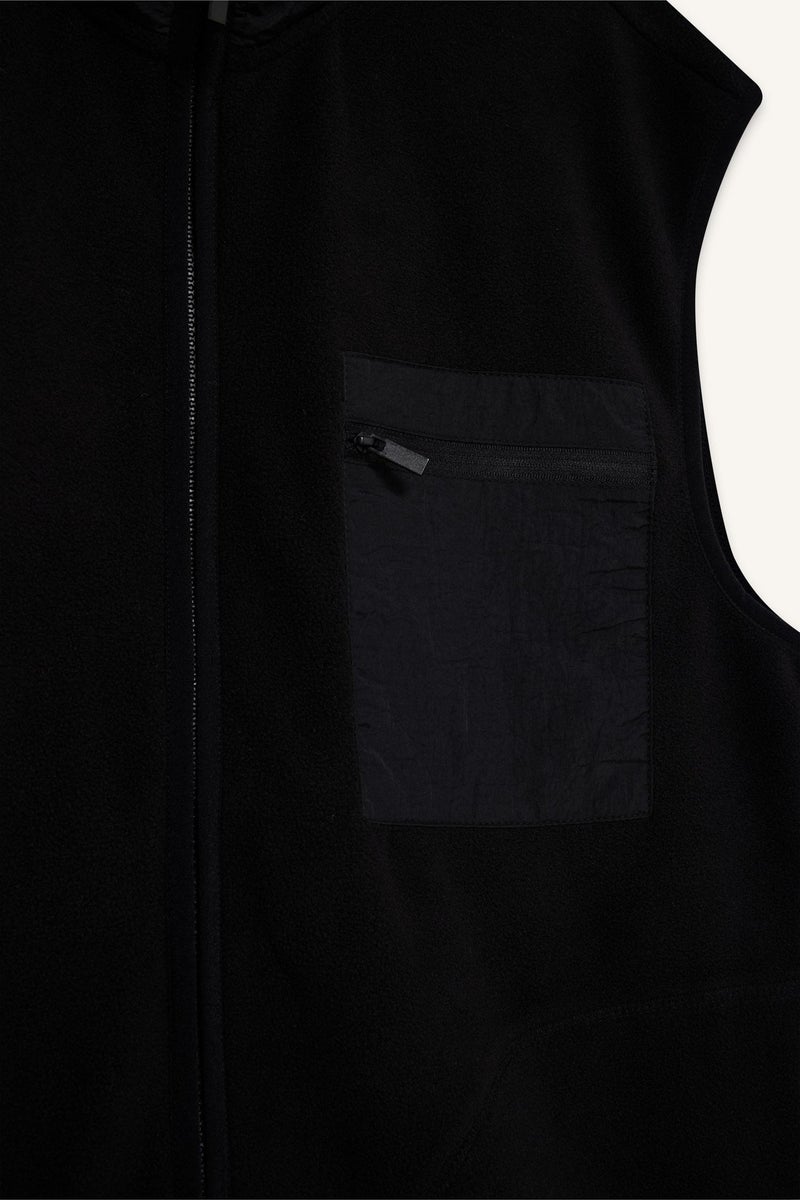 DeFacto Black Man Regular Fit Stand Collar Fleece Cardigan Casual - Image 5