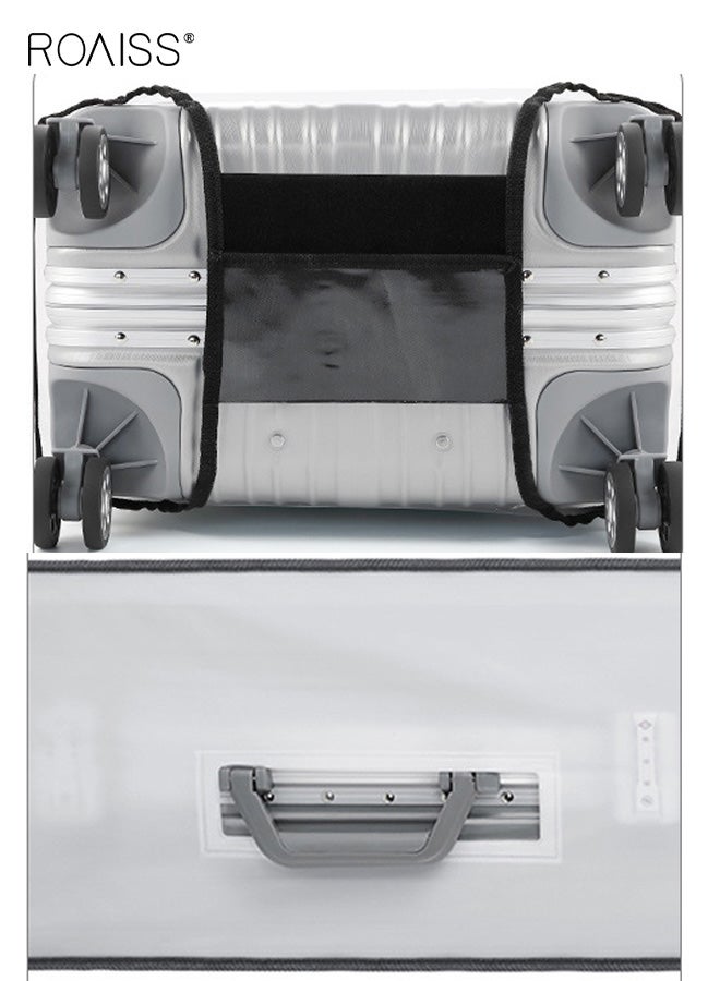 رويس غطاء حماية شفاف عالمي مقاوم للماء لحقائب السفر ذات العجلات، سميك ومقاوم للتآكل، يسهل التعرف على الأمتعة - Image 5