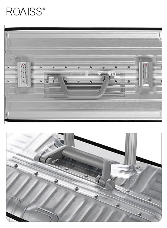 رويس غطاء حماية شفاف عالمي مقاوم للماء لحقائب السفر ذات العجلات، سميك ومقاوم للتآكل، يسهل التعرف على الأمتعة - Image 4