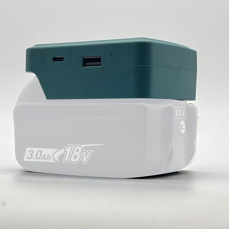 محول بطارية BL1815 شاحن لاسلكي سريع بقوة 15 واط من النوع C USB مزود طاقة خرج تيار مستمر - Image 3