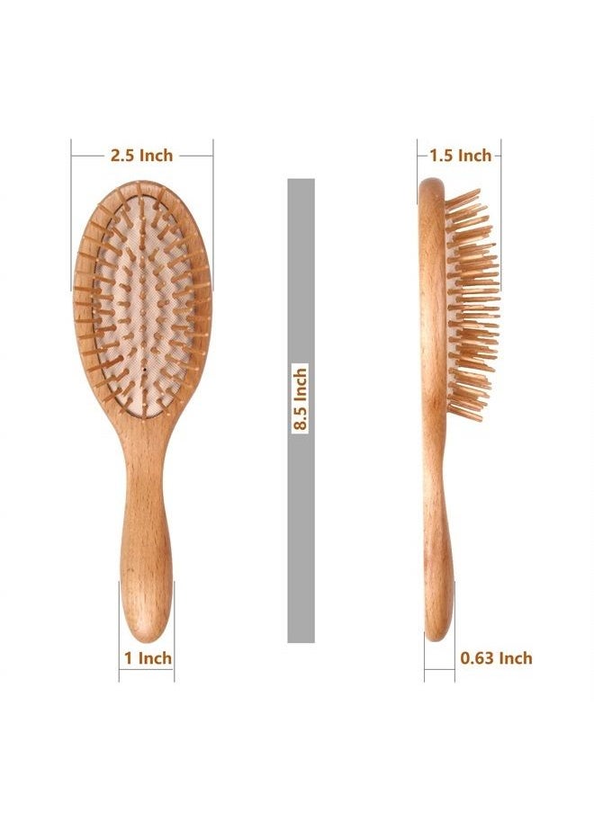 WeCoola - Wooden Bristle Hair Brush is a Wood Brushes with Wooden Bristles can Stimulate Scalp to Help Scalp Massage & Hair Growth,As Gift for Mother & Father & Friedn All Hair Type - Image 1