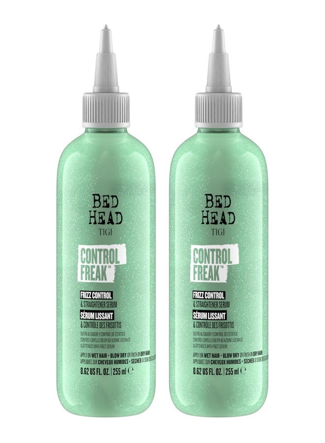 BED HEAD TIGI Bed Head Control Freak Frizz Control & Straightening Serum - Use for Anti-Frizz & Smoothing - For Frizzy, Curly & Coarse Hair - Use on Damp & Dry Hair - Fly Away Hair Tamer - 8.62 oz (2 Pack) - Image 1