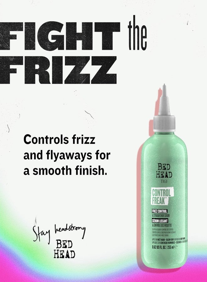 BED HEAD TIGI Bed Head Control Freak Frizz Control & Straightening Serum - Use for Anti-Frizz & Smoothing - For Frizzy, Curly & Coarse Hair - Use on Damp & Dry Hair - Fly Away Hair Tamer - 8.62 oz (2 Pack) - Image 2