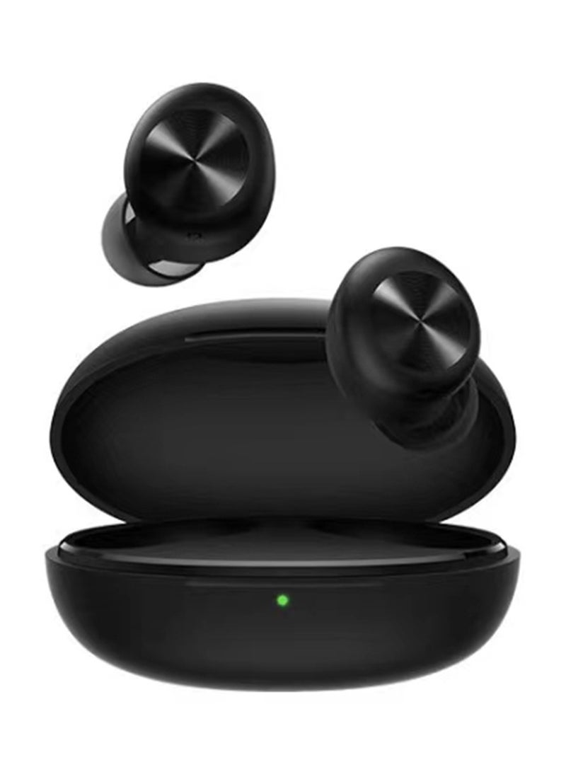Realme DIZO GoPods D TWS Wireless Bluetooth Earbuds, Environmental Noise Cancellation, Bluetooth 5.0, 20H Battery Life - Black 