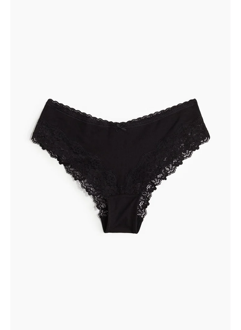 اتش اند ام 3-pack cotton and lace hipster briefs