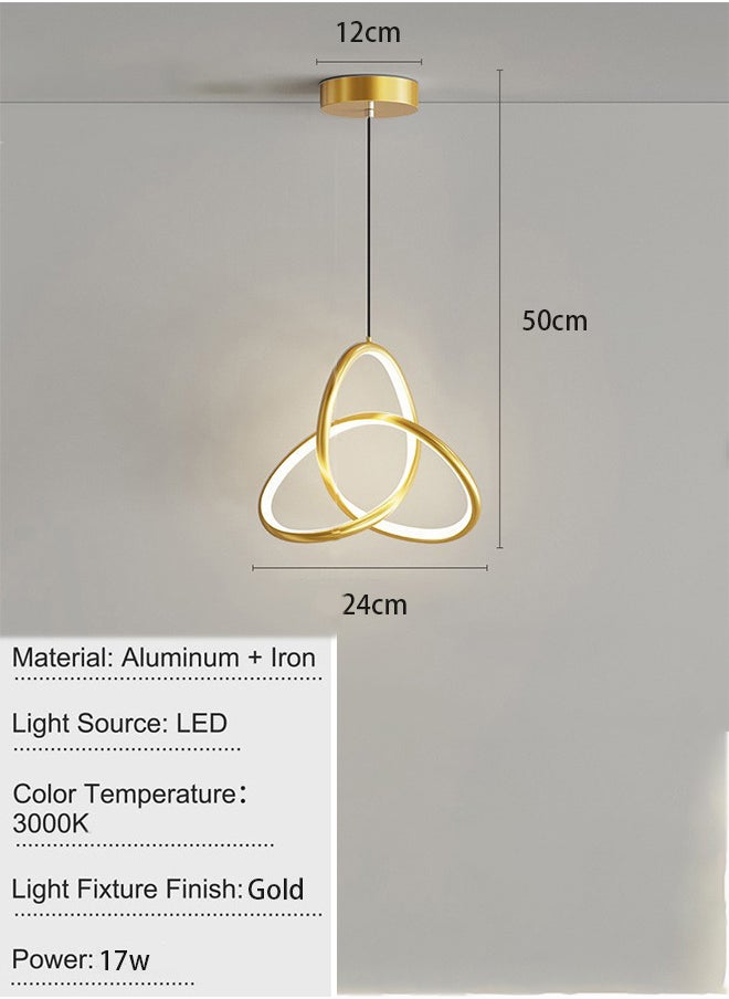 RATSAW - LED Pendant Light 17W Modern Chandelier Lighting Fixture Hanging Lamp - Image 1