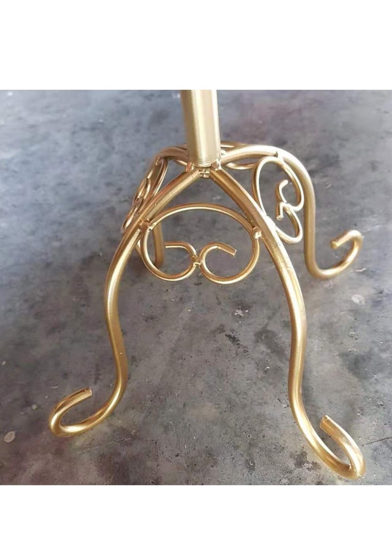 LINGWEI Female Half Body Mannequin With Cloth Hanger Gold 37x170x37cm - Image 5