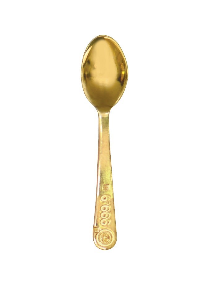 BTC 24K Pure Yellow Gold Spoon 5g – Baby Gift 999.9 Fine Gold