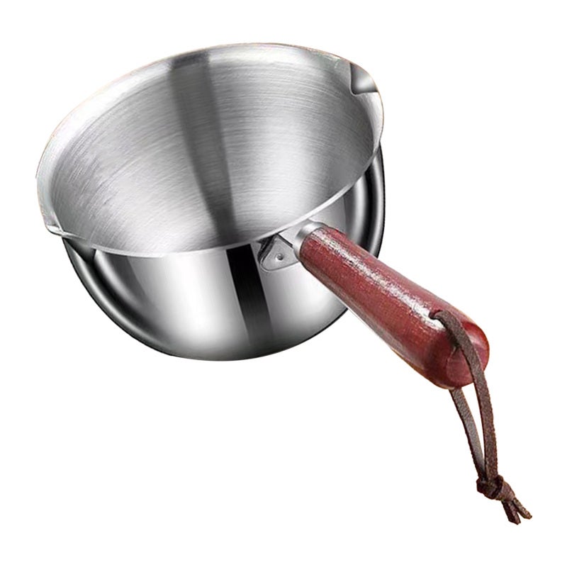 Mini Butter Warmer 18/8 Stainless Steel Pot - Premium Durable Safe Anti-Drip Design Compact Oil Milk Warmer for Home Kitchen Small Families Individuals - Image 4