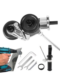 Excefore Electric Drill Shears Plate Cutter, Metal Nibbler Drill Plate Attachment, Metal Cutter Sheet Drill with Adapter Sheet Metal Knife for Metal Cutting  - Image 1