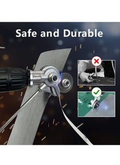 Excefore Electric Drill Shears Plate Cutter, Metal Nibbler Drill Plate Attachment, Metal Cutter Sheet Drill with Adapter Sheet Metal Knife for Metal Cutting  - Image 3