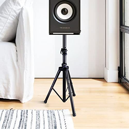 Audiovan Floor DJ PA Speaker Stand Professional Tripod Structure, Adjustable Height,Heavy Duty PA DJ Speaker Stand 36" to 60" (5 FEET) - Image 1
