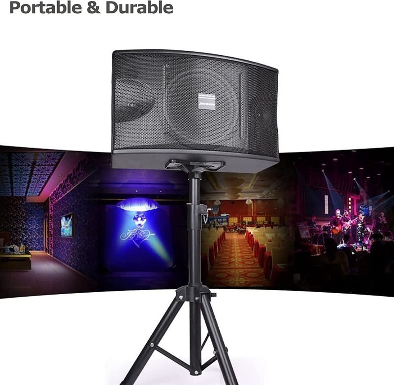 Audiovan Floor DJ PA Speaker Stand Professional Tripod Structure, Adjustable Height,Heavy Duty PA DJ Speaker Stand 36" to 60" (5 FEET) - Image 4