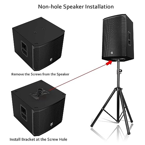 Audiovan Floor DJ PA Speaker Stand Professional Tripod Structure, Adjustable Height,Heavy Duty PA DJ Speaker Stand 36" to 60" (5 FEET) - Image 3