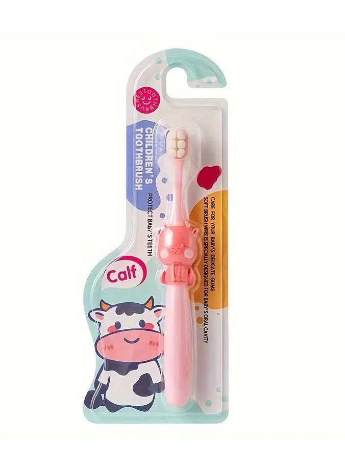 Goolsky 1pc Youngsters's Soft Hair Toothbrush 3-6 Years Old 6-8 Years Old Toothbrush Cartoon Calf Soft Brush Silk  - Image 1