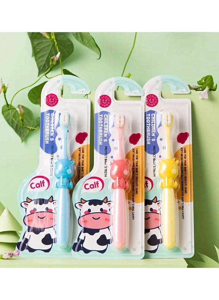 Goolsky 1pc Youngsters's Soft Hair Toothbrush 3-6 Years Old 6-8 Years Old Toothbrush Cartoon Calf Soft Brush Silk  - Image 3