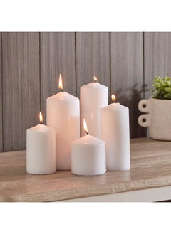 Home Box Luna 5-Piece Pillar Candle Set 6 x 18 x 6 cm  - Image 2