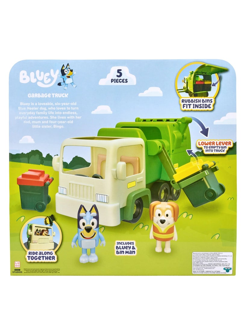 BLUEY Garbage Truck - 2.5" and Bin Man Poseable Figures with Playset | Age Group : 3+ Years | Toy Figure | For Kids - Image 3