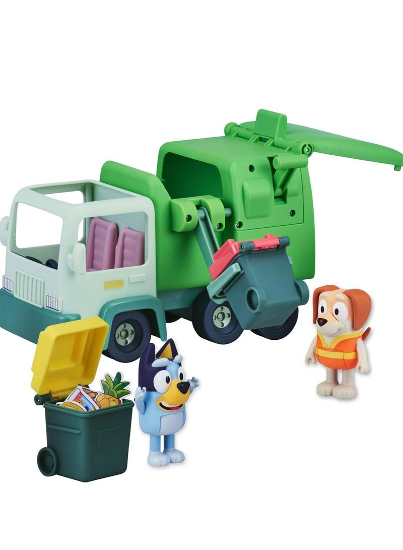 BLUEY Garbage Truck - 2.5" and Bin Man Poseable Figures with Playset | Age Group : 3+ Years | Toy Figure | For Kids - Image 4