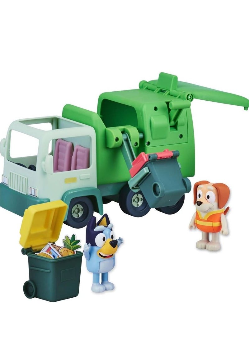 BLUEY Garbage Truck - 2.5" and Bin Man Poseable Figures with Playset | Age Group : 3+ Years | Toy Figure | For Kids - Image 2