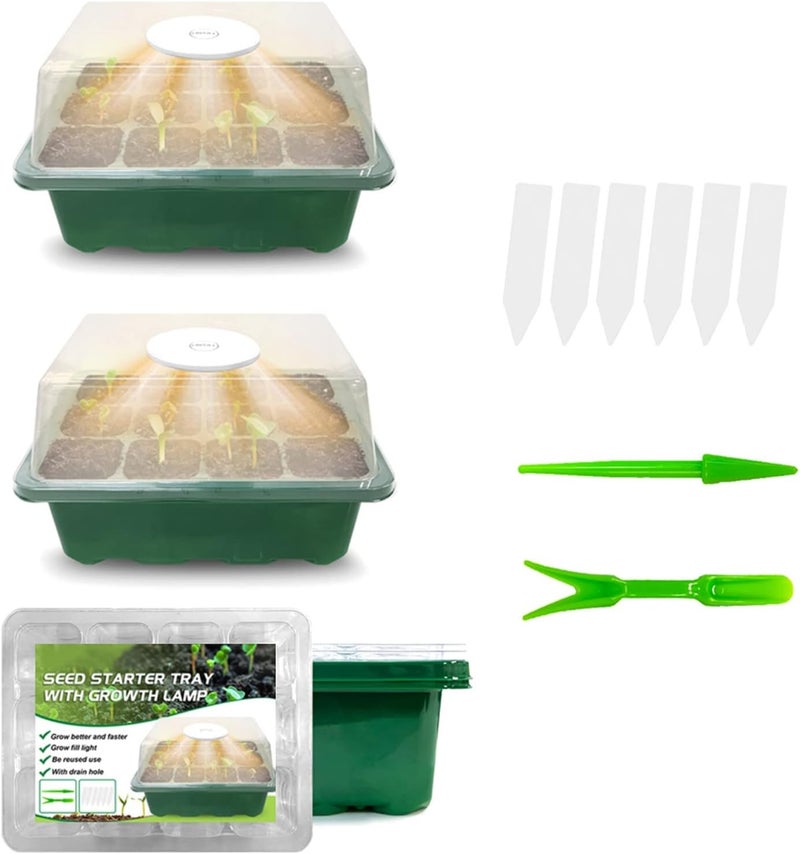 ويوبلز صواني إنبات البذور ذات الثقوب، صواني زراعة في البيوت الزجاجية، صواني إنبات النباتات - Image 1