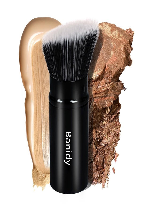 Banidy Makeup Brush, Banidy Retractable Kabuki Brush Foundation Brush for Powder Blush, Bronzer, Buffing, Liquid, Cream - Image 1