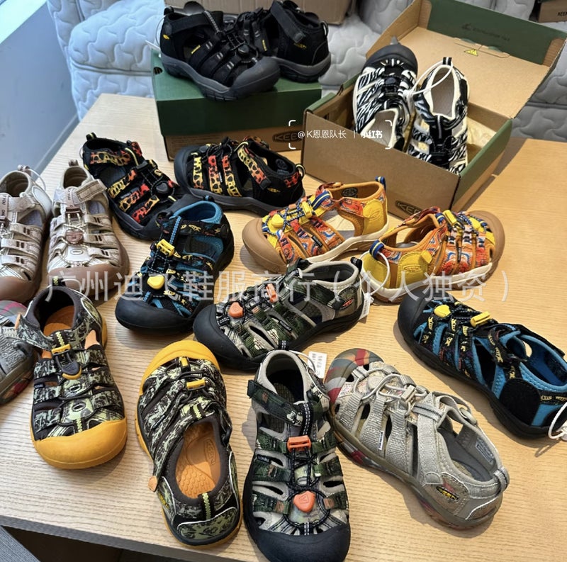 Keen/Koen Children'S Water Shoes Sandals Closed-Toe Anti-Kick Beach Shoes Outdoor Creek Shoes For Young Children Quick-Drying - Image 2