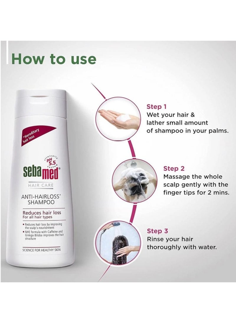 Sebamed - Anti-Hairloss Shampoo Reduces Hair Loss For All Hair Types 200ML - Image 1