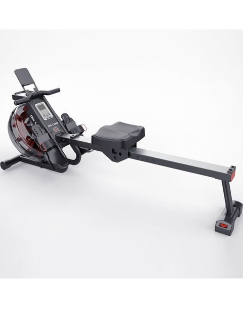 Water Rowing Machine for Home Use| High Resistance Vertical Tank with 300LB Weight Capacity| Foldable Rower with LCD Monitor, Tab Holder & App Connectivity
