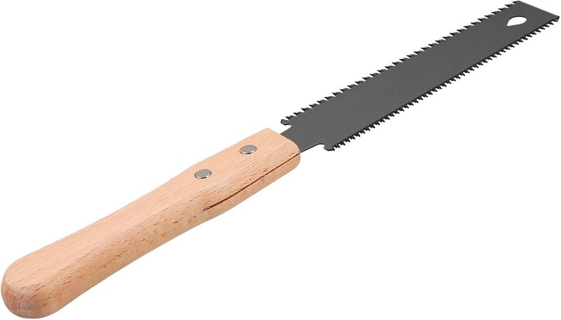 UKCOCO Portable Hand Saw Woodworking Pull Saw Double-edged Fine Tooth Hardened Blade for DIY Crafts and Outdoor Camping Gardening Use