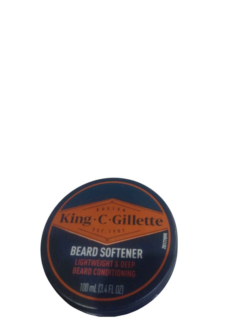 King C. Gillette Soft Beard Softner, Deep Conditioning with Cocoa Butter, Argan Oil and Shea Butter