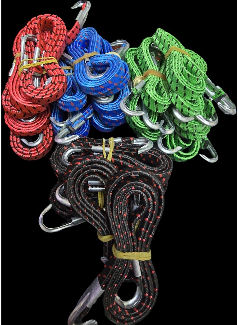 100cm long elastic luggage strap with hook - Image 1