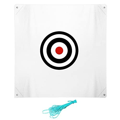 ASENVER 58" x 58" Golf Target Cloth - Hitting Practice Target for Indoor/Outdoor Training (White) - Image 1