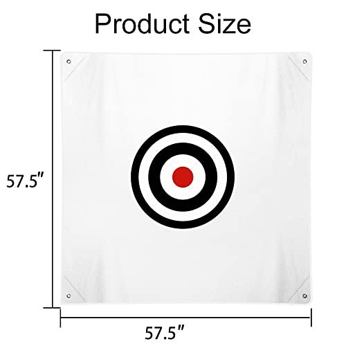ASENVER 58" x 58" Golf Target Cloth - Hitting Practice Target for Indoor/Outdoor Training (White) - Image 3