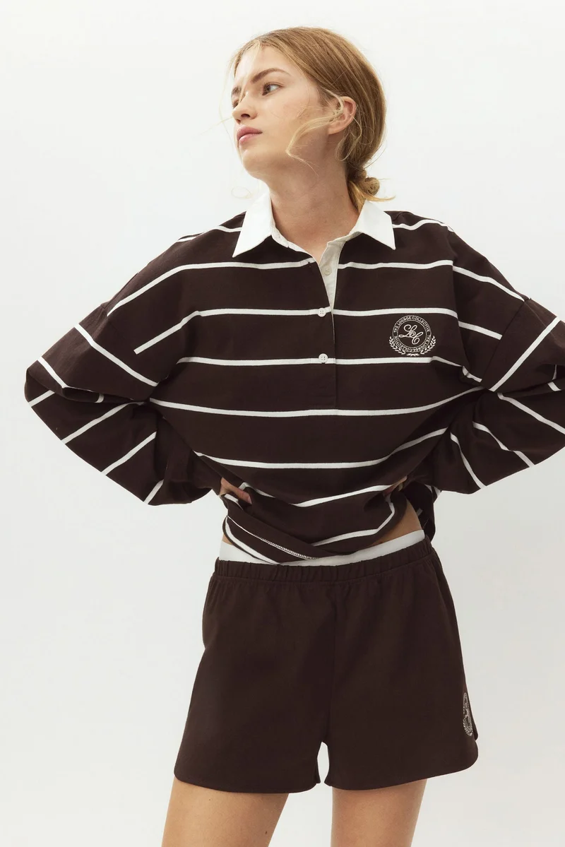 H&M  Cotton rugby shirt for Women | Best Price UAE