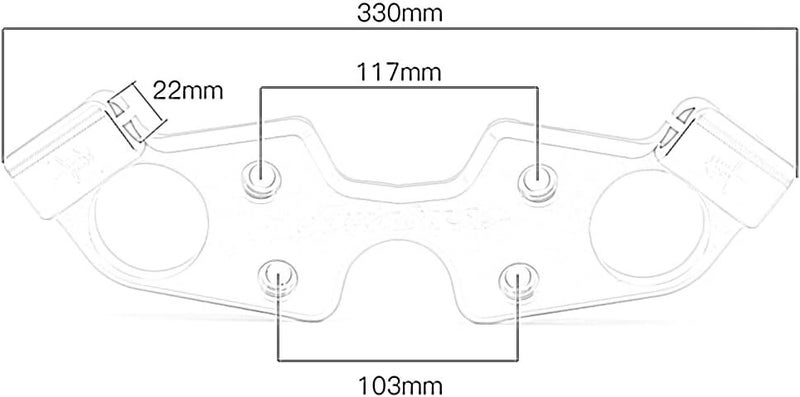 DEFUMP PROCNC CNC Motorcycle Lowering Triple Tree Front End Upper Top Clamp for Hayabusa GSXR1300 (1999-2020) - Black - Image 2
