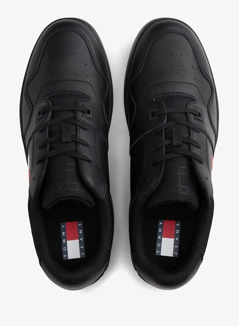 Tommy Jeans  Logo Cleat Basketball Sneakers With Leather for Men | Best Price UAE