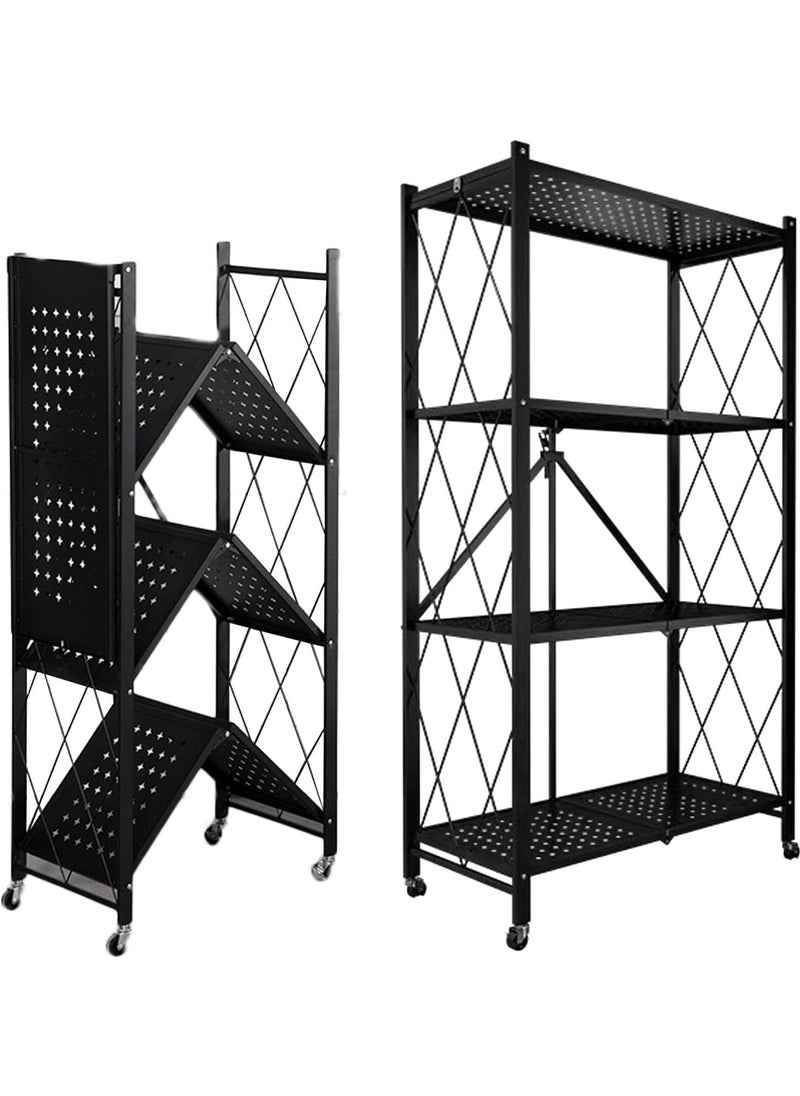 4-Tier Storage Shelves, Collapsible Metal Shelf Organizer for Garage/Pantry/Kitchen/Sunroom Foldable Shelving Unit. - pzsku/ZF6CDC95D0FDE0121C4EFZ/45/_/1737413878/224eac31-a2ff-4261-b99a-a7111e6ec319