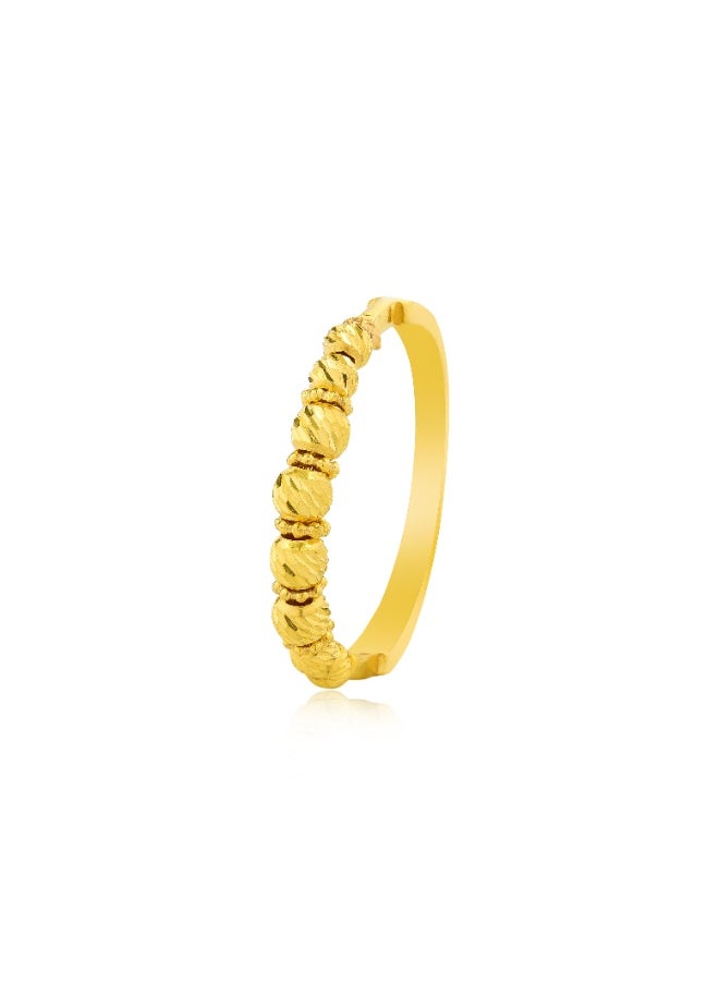 BAFLEH JEWELLERY A Perfect Gift in Gold 22kt Ball Ring for Her  - Image 4