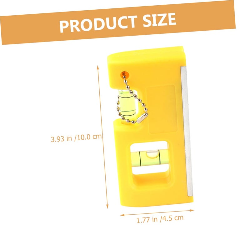 Magnetic Portable Bubble Level Tool with Hanging Chain for DIY Carpentry Construction - Image 3