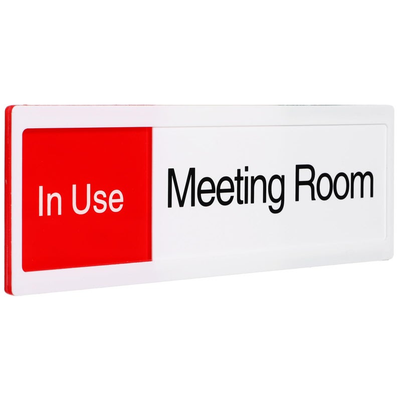 Office Door Sign Slide Indicator Privacy Status Display Board Vacant Occupied Message Slider Panel Acrylic - Image 2