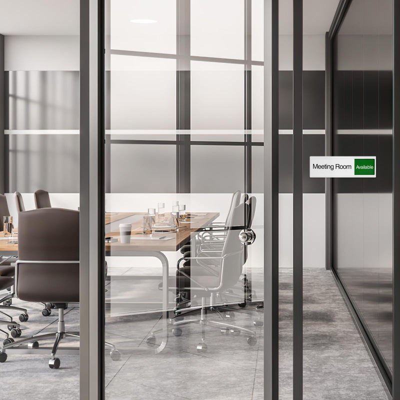 Office Door Sign Slide Indicator Privacy Status Display Board Vacant Occupied Message Slider Panel Acrylic - Image 5
