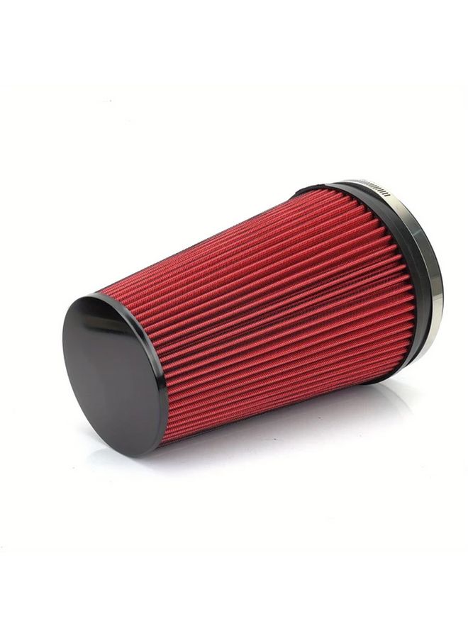 6 بوصة مرشح هواء بارد على شكل رأس فطر، 152 مم، أحمر، من مادة البوليستر عالية الأداء لتعديل محرك المركبات، ملحقات السيارات. - Image 5