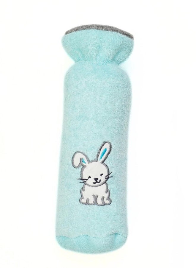 aRIC Moms Pet Soft Plush Stretchable Baby Feeding Bottle Cover for Baby | Baby Bottle Cover | Bottle Cover for 6-12 Months | Bottle Tote Bag | Cute Design Bottle Cover with Easy to Hold Strap (Blue) - Image 1
